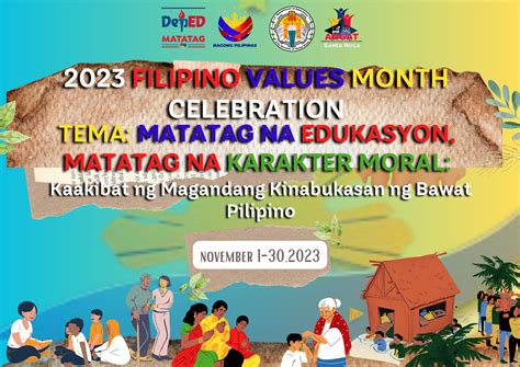 matatag na karakter moral poster|Conduct of Activities Relative to the 2023 Filipino Values Month .